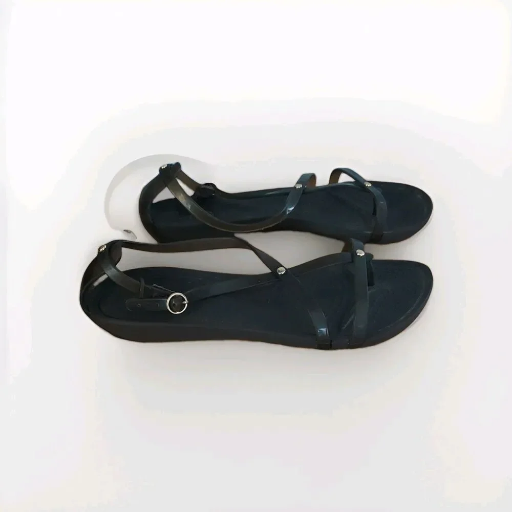 Crocs Isabella Gladiator Black Slip On Casual Comfort Strappy Women's Size 7